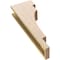 Ekena Millwork 5"W x 10"D x 30"H Thin Mediterranean Rough Cedar Woodgrain TimberThane Corbel, Primed Tan CORUR05X10X30MEDRCPR - alternate 6